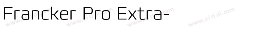 Francker Pro Extra字体转换